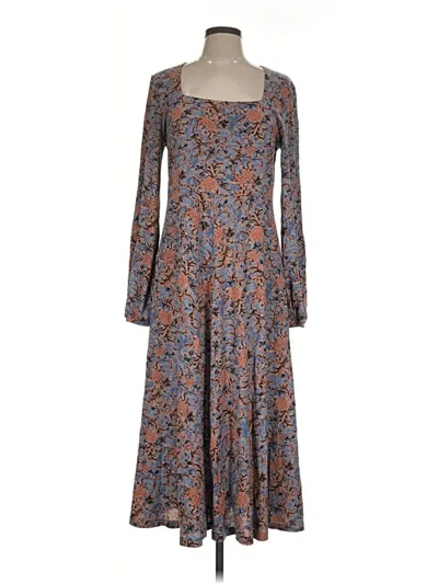 Pre-owned Peruvian Connection Casual Dress In Gray