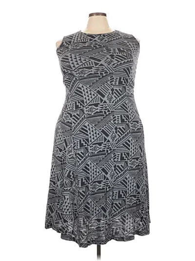 Pre-owned Peruvian Connection Casual Dress In Gray