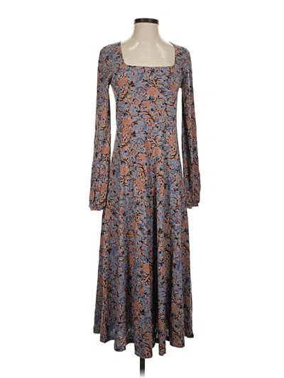 Pre-owned Peruvian Connection Casual Dress In Gray