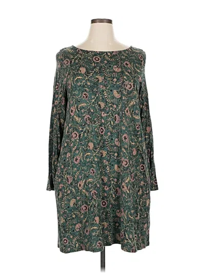 Pre-owned Peruvian Connection Casual Dress In Green