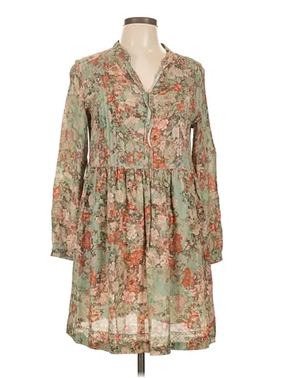 Pre-owned Peruvian Connection Casual Dress In Green