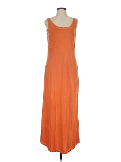 Pre-owned Peruvian Connection Casual Dress In Orange