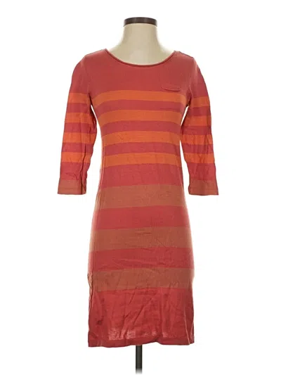 Pre-owned Peruvian Connection Casual Dress In Orange