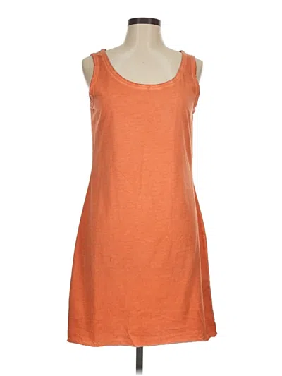 Pre-owned Peruvian Connection Casual Dress In Orange
