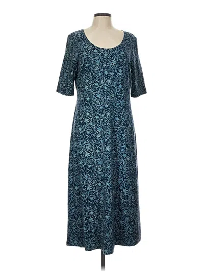 Pre-owned Peruvian Connection Casual Dress In Teal