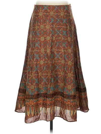 Pre-owned Peruvian Connection Casual Skirt In Brown