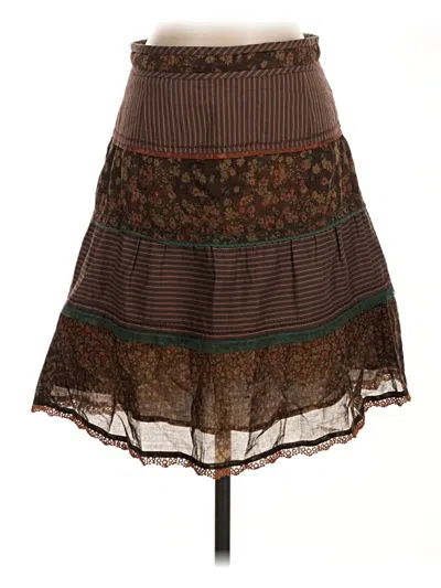 Pre-owned Peruvian Connection Casual Skirt In Brown