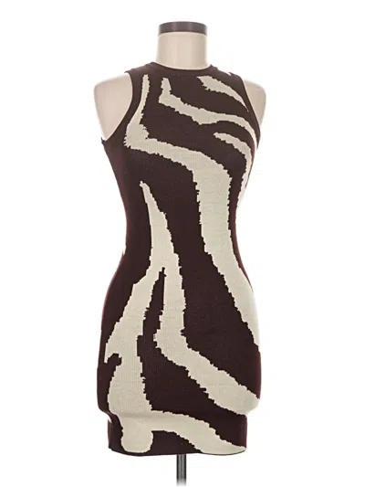 Pre-owned Peruvian Connection Cocktail Dress In Brown