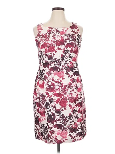 Pre-owned Peruvian Connection Cocktail Dress In Burgundy