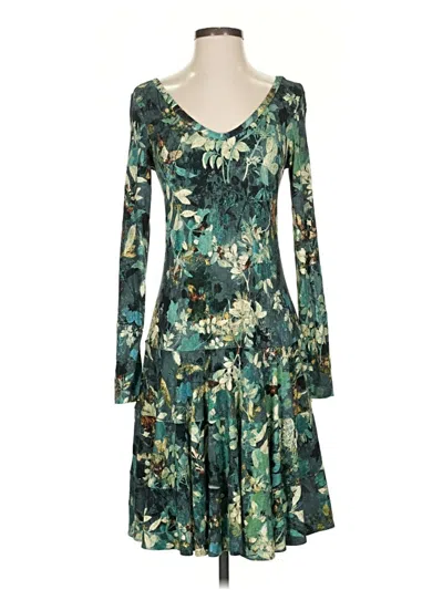 Pre-owned Peruvian Connection Cocktail Dress In Green