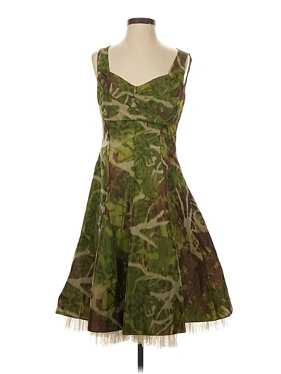 Pre-owned Peruvian Connection Cocktail Dress In Green