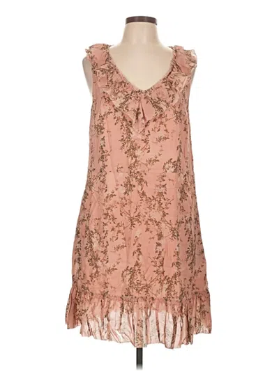 Pre-owned Peruvian Connection Cocktail Dress In Tan