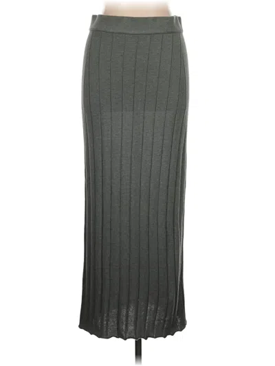 Pre-owned Peruvian Connection Formal Skirt In Gray