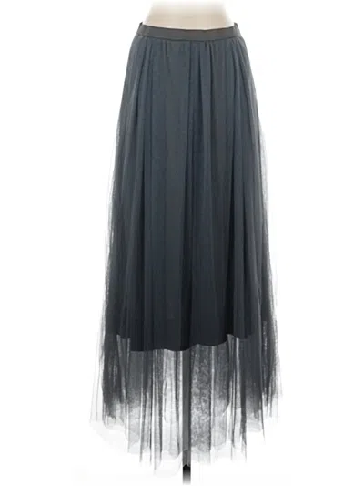 Pre-owned Peruvian Connection Formal Skirt In Gray
