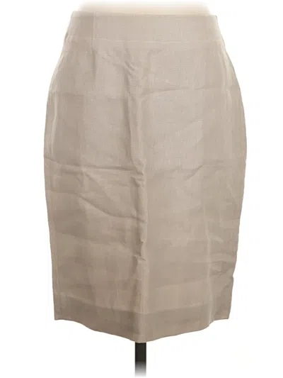 Pre-owned Peruvian Connection Formal Skirt In Tan