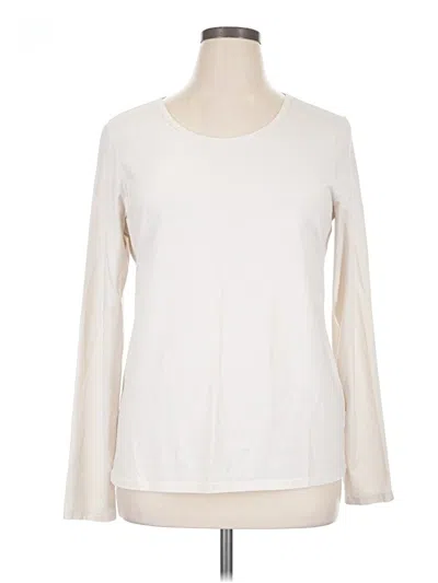 Pre-owned Peruvian Connection Long Sleeve T-shirt In Ivory