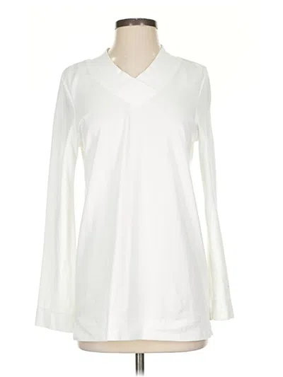 Pre-owned Peruvian Connection Long Sleeve T-shirt In White