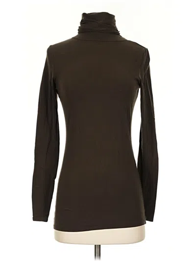 Pre-owned Peruvian Connection Long Sleeve Turtleneck In Brown