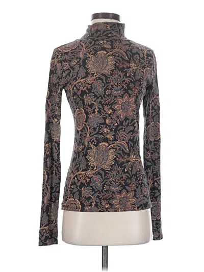 Pre-owned Peruvian Connection Long Sleeve Turtleneck In Brown