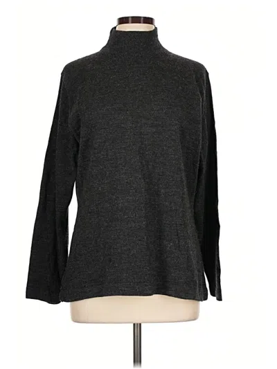 Pre-owned Peruvian Connection Long Sleeve Turtleneck In Gray