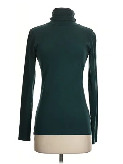 Pre-owned Peruvian Connection Long Sleeve Turtleneck In Green