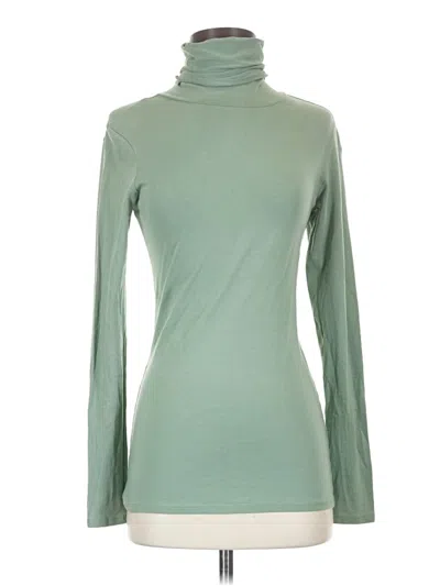 Pre-owned Peruvian Connection Long Sleeve Turtleneck In Green