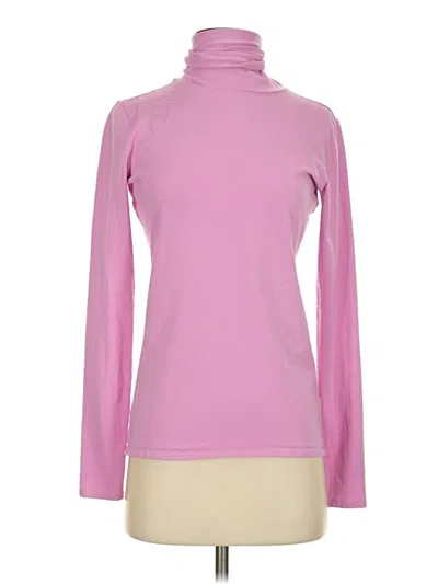 Pre-owned Peruvian Connection Long Sleeve Turtleneck In Pink