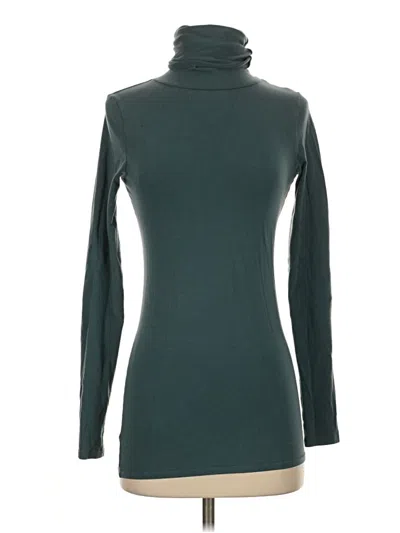 Pre-owned Peruvian Connection Long Sleeve Turtleneck In Teal