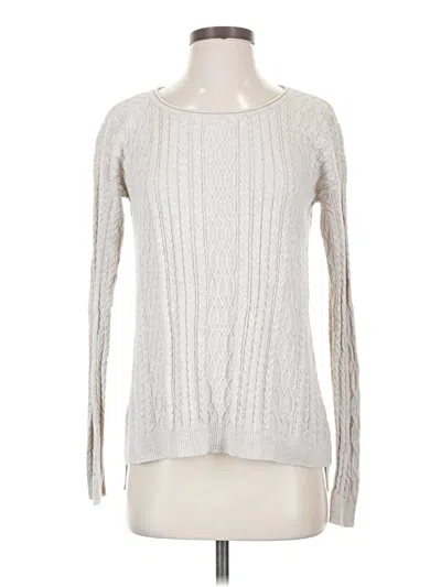 Pre-owned Peruvian Connection Pullover Sweater In Silver