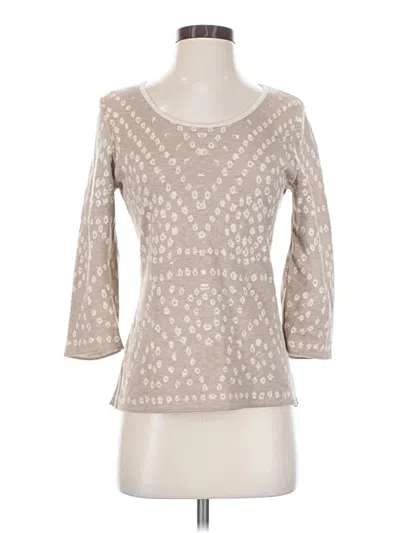 Pre-owned Peruvian Connection Pullover Sweater In Tan