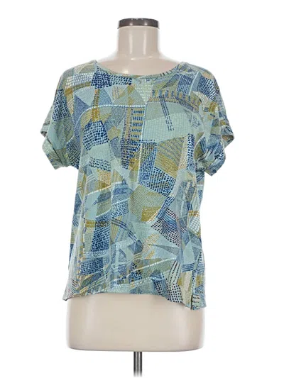 Pre-owned Peruvian Connection Short Sleeve T-shirt In Blue