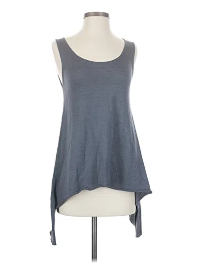 Pre-owned Peruvian Connection Tank Top Gray Halter Neckline Tops