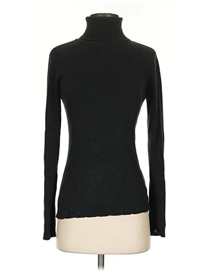 Pre-owned Peruvian Connection Turtleneck Sweater In Black
