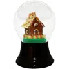 Perz Y Snowglobe, Medium Gingerbread House - 5"h X 3"w X 3"d
