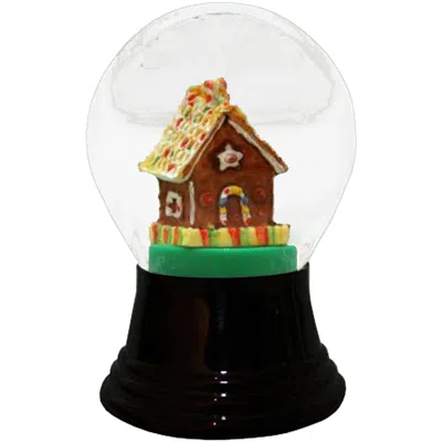 Perz Y Snowglobe, Medium Gingerbread House - 5"h X 3"w X 3"d In Black