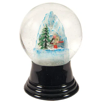 Perz Y Snowglobe, Medium Skier - 5"h X 3"w X 3"d In Black