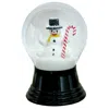 Perz Y Snowglobe, Medium Snowman With Canycane - 5"h X 3"w X 3"d