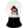 Perz Y Snowglobe, Medium Snowman W/scarf - 5"h X 3"w X 3"d