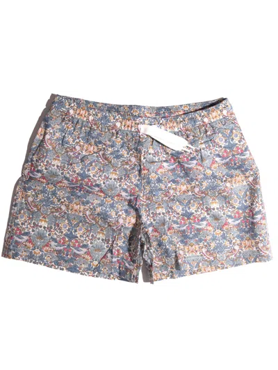 Pesciolino Rosso Kids' Boxer Swimsuit With Birds In Cielo