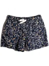Pesciolino Rosso Boxer Swimsuit With Little Fish In Blu