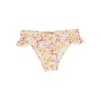 Pesciolino Rosso Floral Lycra Beachwear Bottom Kids In Multicolor