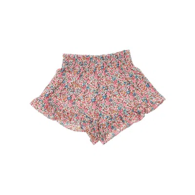 Pesciolino Rosso Liberty Cotton Shorts Kids In Multi