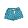 Pesciolino Rosso Printed Nylon Swimshorts Kids In Blue