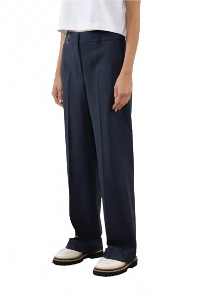 Peserico 2-way Stretch Cool Wool Trousers In Ink Blue In Navy
