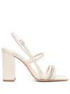 Peserico 95mm Punto Luce-detail Sandals In Neutrals