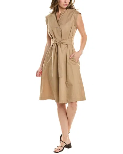 Peserico A-line Dress In Brown