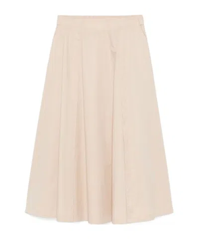 Peserico A-line Midi Skirt In Neutral