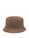Peserico Abaca Bucket Hat In 褐色