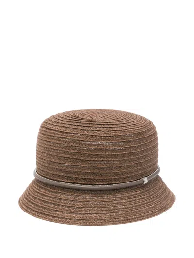 Peserico Abaca Bucket Hat In 褐色