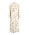 Peserico Abstract-pattern Brushed Coat In Neutral